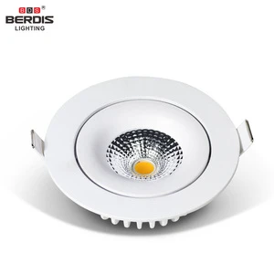 LED Curved Adjustable Slim Spotlight 90mm Cut-out 3000-6000K Dimmable Shallow Anti-glare Spot Light LED Ceiling Spotlight