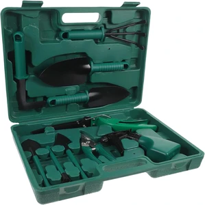 Ergonomic 10 Piece Garden Tool Set A3 Steel Head PP Gardening Tools and Equipment and Accessories for Home Gardening