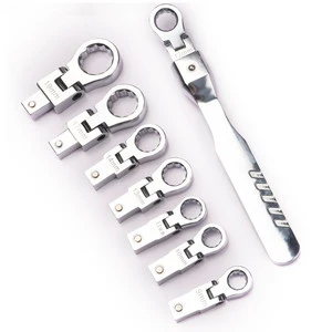 New portable 8920 piece set with interchangeable ratchet wrench and 180 ° rotating gear wrench