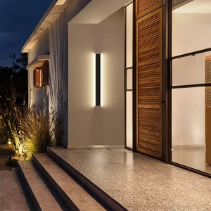 30W 90cm Linear Ip65 Aluminum Long Strip Outdoor Exterior LED Wall Light Modern Luminaire Garden Sconce