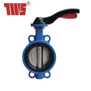 DN100 PN10 PN16 150LB Ductile Iron Wafer Butterfly Valve with Aluminium Lever