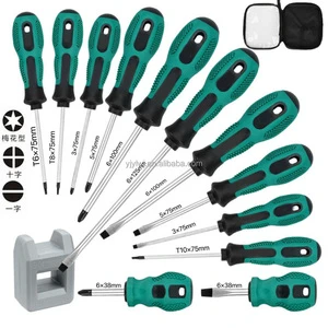 Heavy Duty Phillips Screwdriver Tool Set 6/7/9/10/12-Piece Multifunctional Manual Screwdriver Plastic OEM Customizable