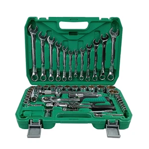 Workshop Professional Mechanic Tool Kit - Auto Drive Ratchet Socket Wrench Set for Car Repair