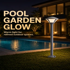 Factory Wholesale 12W DC24V LED Lawn Bollard Light Waterproof Aluminum Molding Pillar Lamp Stylish Villa Garden Landscape Light