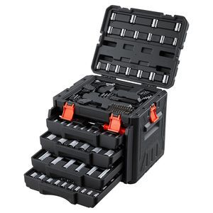 230-Piece Auto Repair Tool Set Mechanics Kit with 1/4\