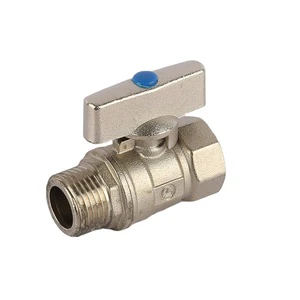 High Quality Female and Male Valve the Valve Series of Brass Red Long-hand Brass Valve