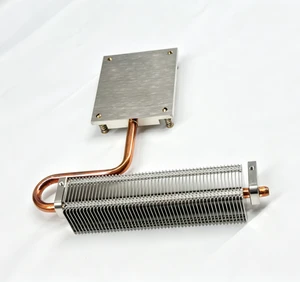 In Stock Heat Sink Cpu Cooler Cooling Bending Copper Tubes High Heat Dissipation Aluminum Cooling Fins CNC Machining Services