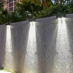 Outdoor Waterproof LED Intelligent Solar Courtyard Fence Column Garden Wall Lamp Landscape Lighting