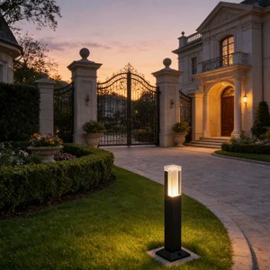 Outdoor IP65 Waterproof LED Lawn Lamp with High Pole Ground Plug Simple Design for Courtyard Garden Landscape Lighting