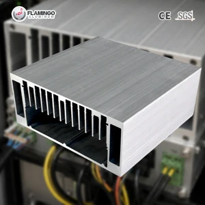 Industrial Aluminum Extrusion Heat Sink Manufacturer Custom Extruded Heatsink Enclosure With Cutting Milling Anodizing Service