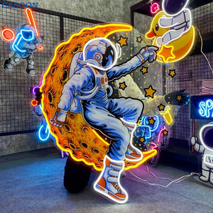 Wholesales Customized Acrylic Uv Print Illuminated Led Neon Light Sign Custom Logo Gaming Wall Decoration For Room