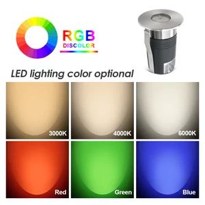 Customized Waterproof IP67 Stainless Steel Outdoor Inground Uplight Recessed Step Buried Ground LED Lamp Dimmable