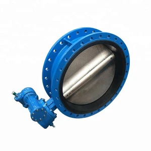 Factory Ductile Iron DN200 Butterfly Valve EPDM Gearbox Manual Acupoint Device SS304 Model for Water Media Normal Temperature