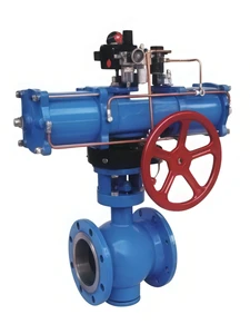 Pneumatic V Port Ball Control Valve High Performance Regulating Ball Valve