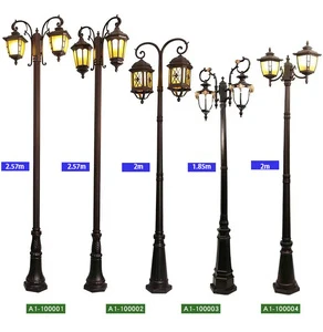 High Pole Street Lamp Factory Direct Aluminum Alloy Multiple Height Options Waterproof Rust Villa Garden Hotel LED IP55 AC