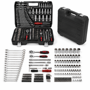216 Pcs Professional Mechanic Tool Set With Combination Wrenches Socket Set Ratchet Wrench In Hard Case For Auto Repair OEM/ODM