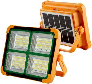 Construction Spotlight with LED Battery Portable Work Spotlight Battery 4 Modes LED Floodlight