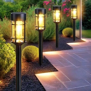 Led Solar Lawn Pathway Decoration Stake Lawn Light Yard Walkway Driveway Outdoor IP65 Waterproof Garden Lights LED ABS