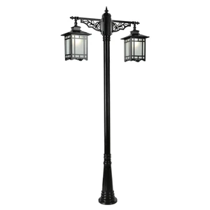 CE Retro Courtyard Lamp Waterproof LED Lawn Lamp for Villa & Community Street Lighting IP65 Rating Manufacturer Customization