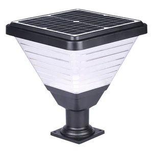 HOTOOK Garden Outdoor Landscape Electric Outdoor Lighting Gate Light Column Solar Led High Quality Aluminum Pillar Post Light