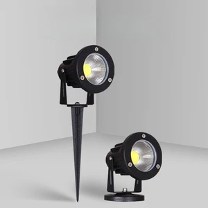Rts IP65 Outdoor Lawn Lamp AC 220v 110v DC 12v Landscape Lights 5w 7w 9w Waterproof Spotlight LED Garden Spot Spike Light