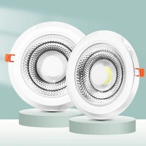 AC85-265V 6W/7W/10W/15W/25W Slim Modern Round and Square Type Glass LED Panel Light