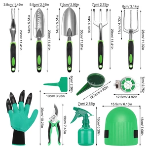 13 Pieces Garden Tool Set Stainless Steel Garden Tools Set with Storage Bag Gifts for Gardeners