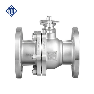 Stainless Steel Two-piece Flanged Ball Valve for Chemical High Temp High Pressure