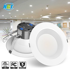 Indoor Embedded Lamp LED Recessed Ceiling Light 5000K Round White DOB Spot Down Light Fixture 9W - 40W COB Dimmable Downlight