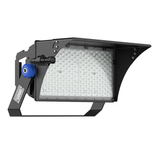 IP66 IK08 500W Bracket Mount LED Flood Light High-Power Aluminum Soccer Field Stadium Lighting Fixture Waterproof Energy Saving