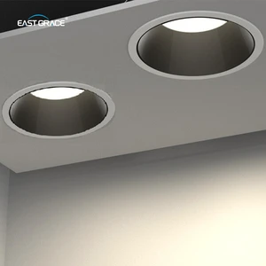 Modern Popular SMD2835 10W 15W 20W Black Downlight Glare Recessed LED Down Light for Hotel Commercial