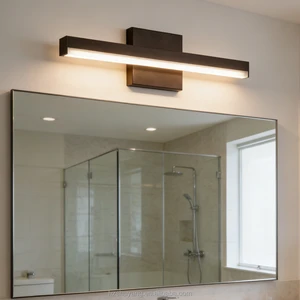 30W Modern LED Mirror Light 36inch Indoor Dressing Table Lighting Simplicity White Black Lustre Wall Bathroom Vanity Lights