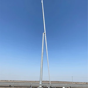 Galvanized Steel and Powder Coating Mid High Mast Led Flood Lighting Pole Tower Price