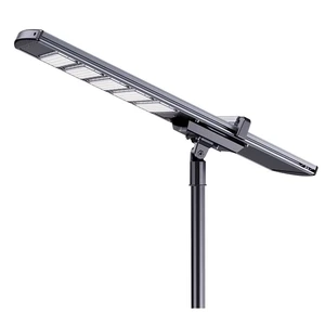 Smart Auto Sweep Solar Street Light Outdoor Waterproof IP65 All One LED Roadway Luminaire Aluminum Alloy Bridgelux Lithium