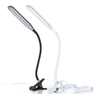 USB LED Clip-on Desk Lamp with Clamp for Home Office LED Desk Light with Clip Usb Bedside Reading Lamp for Students