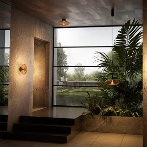 High Quality Energy Saving Switch Control Round Ceiling Lamp Surface Mounted Glass Living Room Decor LED Ceiling Light