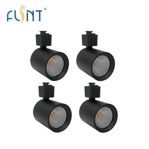 Wholesale Black LED Track Light Head 24° 12W No Flicker 800LM 3000K Warm White Spotlight Dimmable Showroom ETL FCC Certified