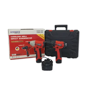 2 in 1 Cordless Tool Kits Power Tool Combo 2 Set with Charger
