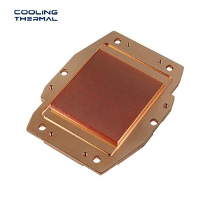 Custom Copper Welding CNC Machining Liquid Cold Water Cooled Plate Heatsink Module Aluminum Square LED Heat Sink Cutting
