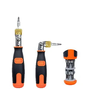 10 in 1 Professional Screwdriver Sets Hand Tool Angle Ratchet Corner Screwdriver Sets Multi-functional Screw Drivers With Bits