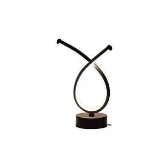 Modern Touch-Control LED Desk Lamp for Luxury Hotel/Home/Office Decor USB Plug-In Dimmable Lighting Electric Power Simple Design