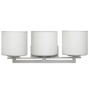 Modern Wall Lights Bathroom Fixture Lamp Hotel Bathroom Vanity Lights Over Mirror Antique Silver Frosted White Oval Glass