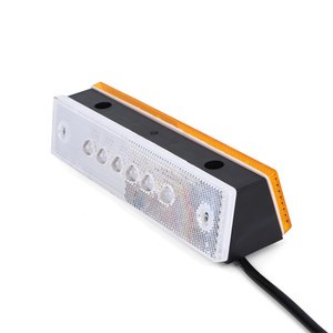 12 LED DC 24V IP68 Waterproof Wired Tunnel Light ABS Plastic Warning Signal