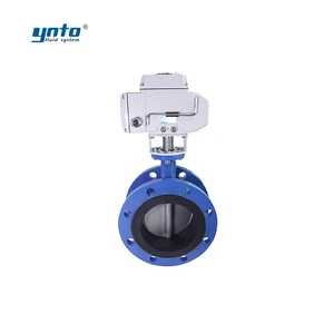 YNTO Stainless Steel DN50 DN100 Pn16 Industrial Butterfly Valve 4-20ma Electric Control Manual 8
