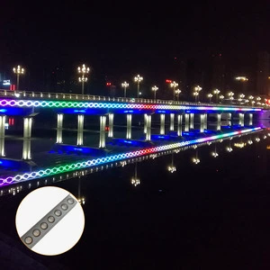 2025 Factory Engineering Building Bridge Lighting Facade Outdoor IP65 Waterproof 12W Aluminum LED Wall Washer Light DMX512