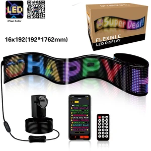USB Powered RGB Flexible LED Matrix Panel Programmable Devil Eyes Light Slim LED Display for Windshield & Atmosphere Decoration