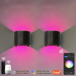 9W Semicircle TUYA APP Smart Lighting Phone Control bar KTV Lighting Modern RGB Dimmer Bedside Lamp with Tuya Light Smart Lamp