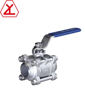 stainless steel 3-piece ball valve