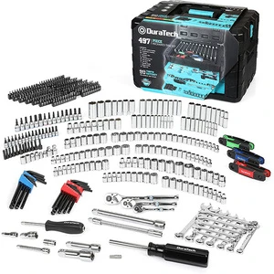 DURATECH 497 Pcs Mechanic Tools Automotive Mechanics Tool Set Hand Professional OEM Wrench Socket Set With 3 Drawer Tool Box