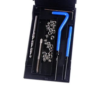 131pcs Customizable 304 Stainless Steel Repair Thread Insert Kit ISO9001 Certified M5-M12 Car Tool Set with 1 Year Warranty OEM